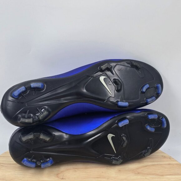 Nike JR Mercurial Vapor X FG CR7  Rare Royal Blue Soccer Cleats 684841-404 Sz 6Y - Picture 7 of 8